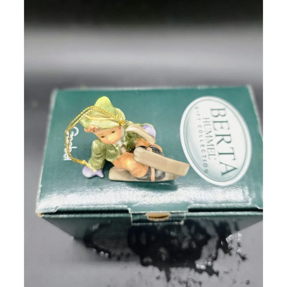 Goebel Hummel/Ashton Drake 'Just One Ski Left' Ornament Figurine Box